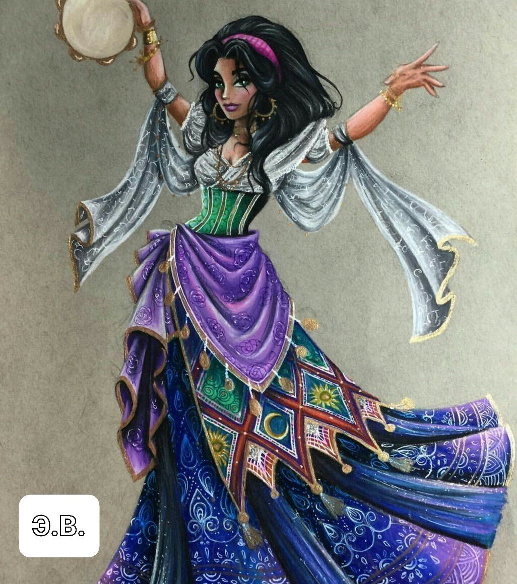 Цыган на белом фоне