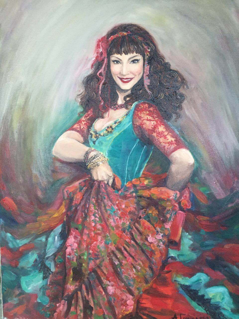 Цыганка рисунок для детей