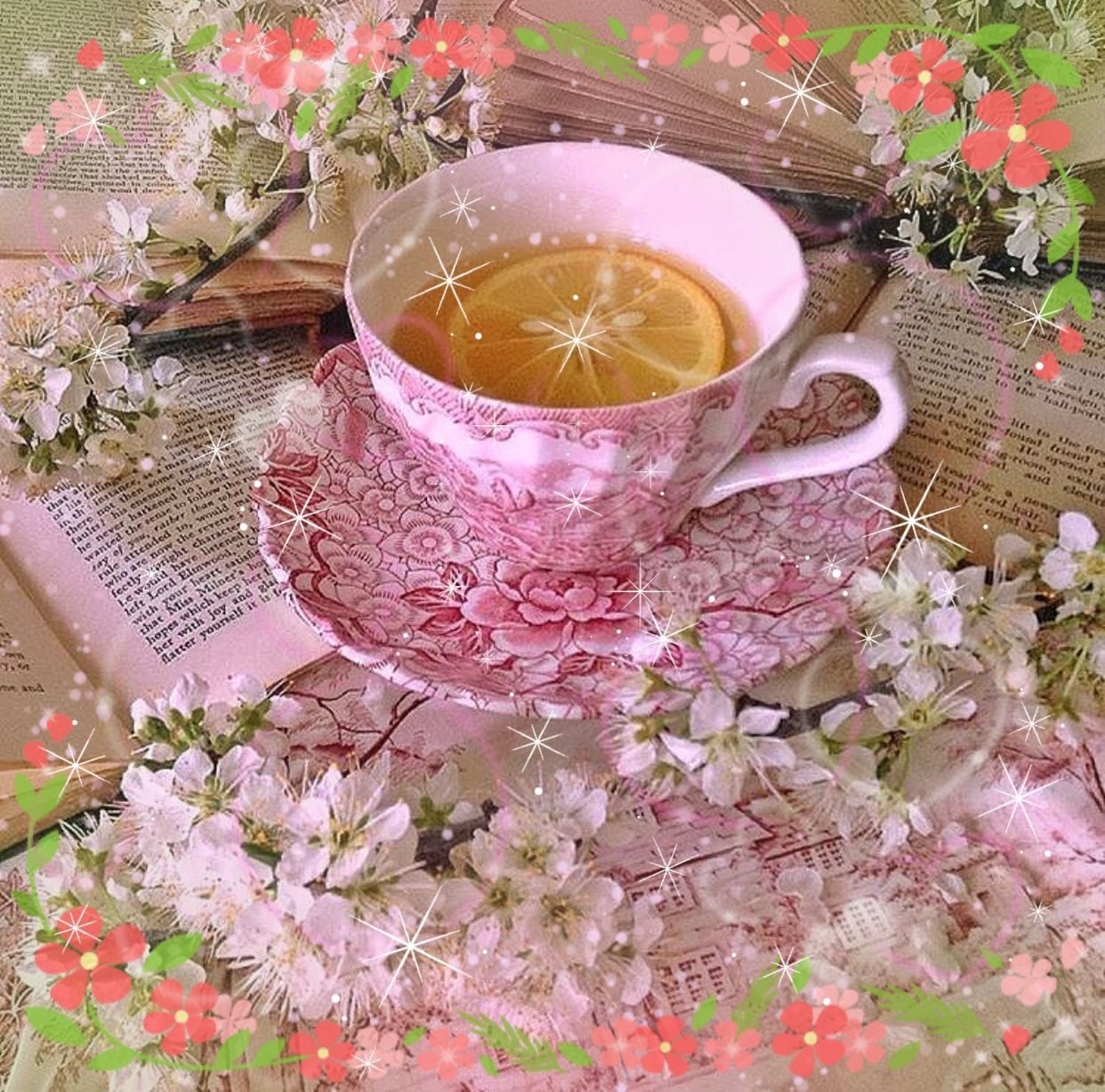 Чай цветочки
