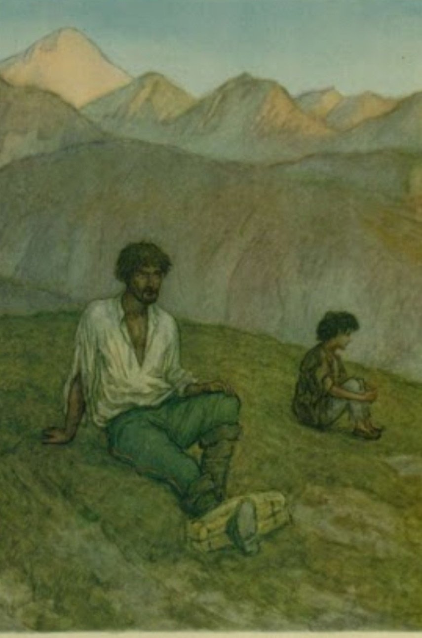 Рисунок к притче о добром самарянине