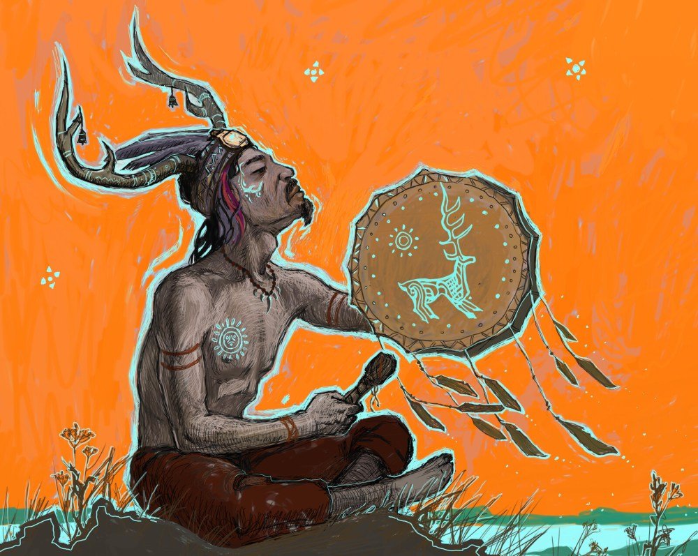 Камлание Алтайского шамана