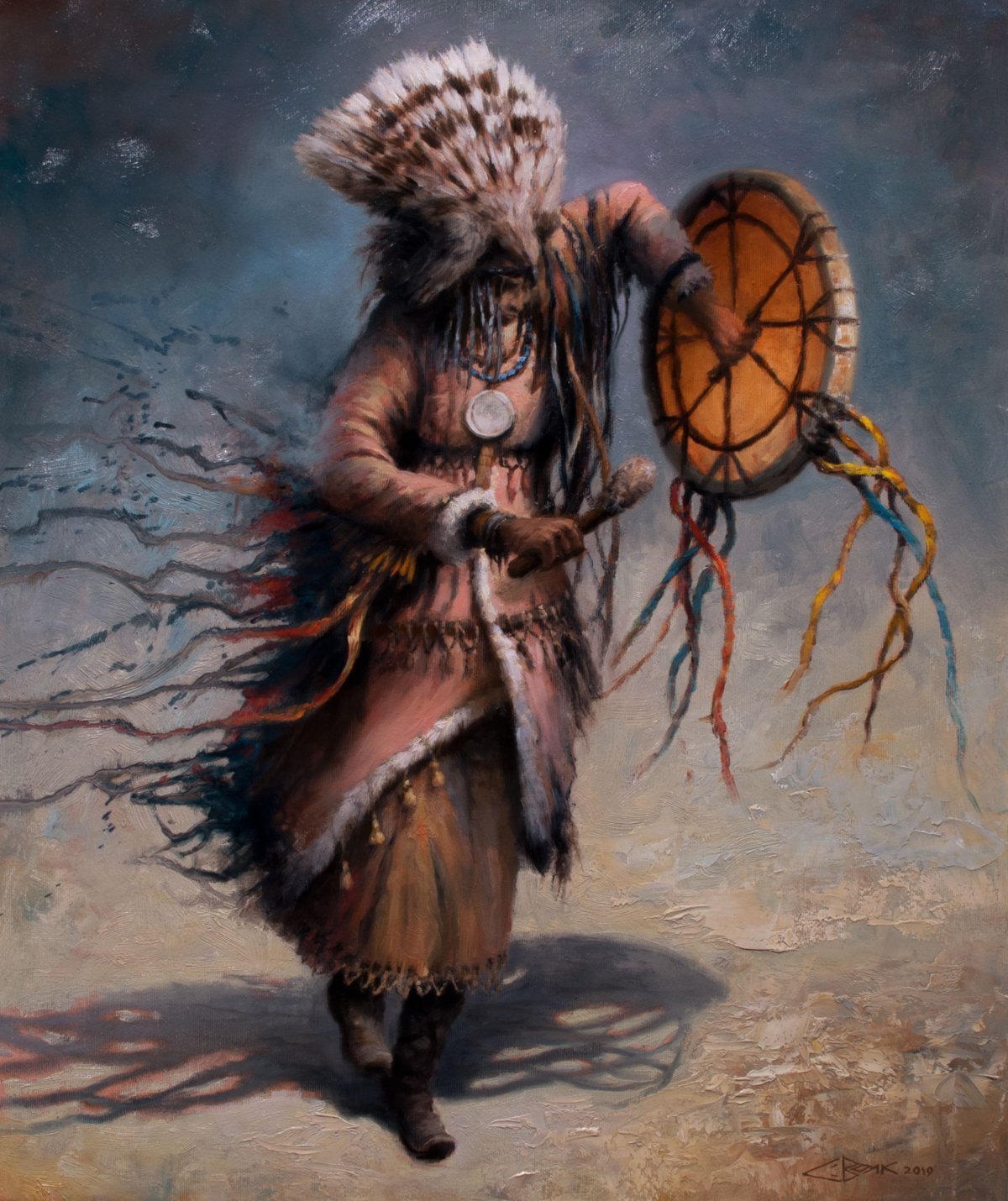 Шаманский бубен арт