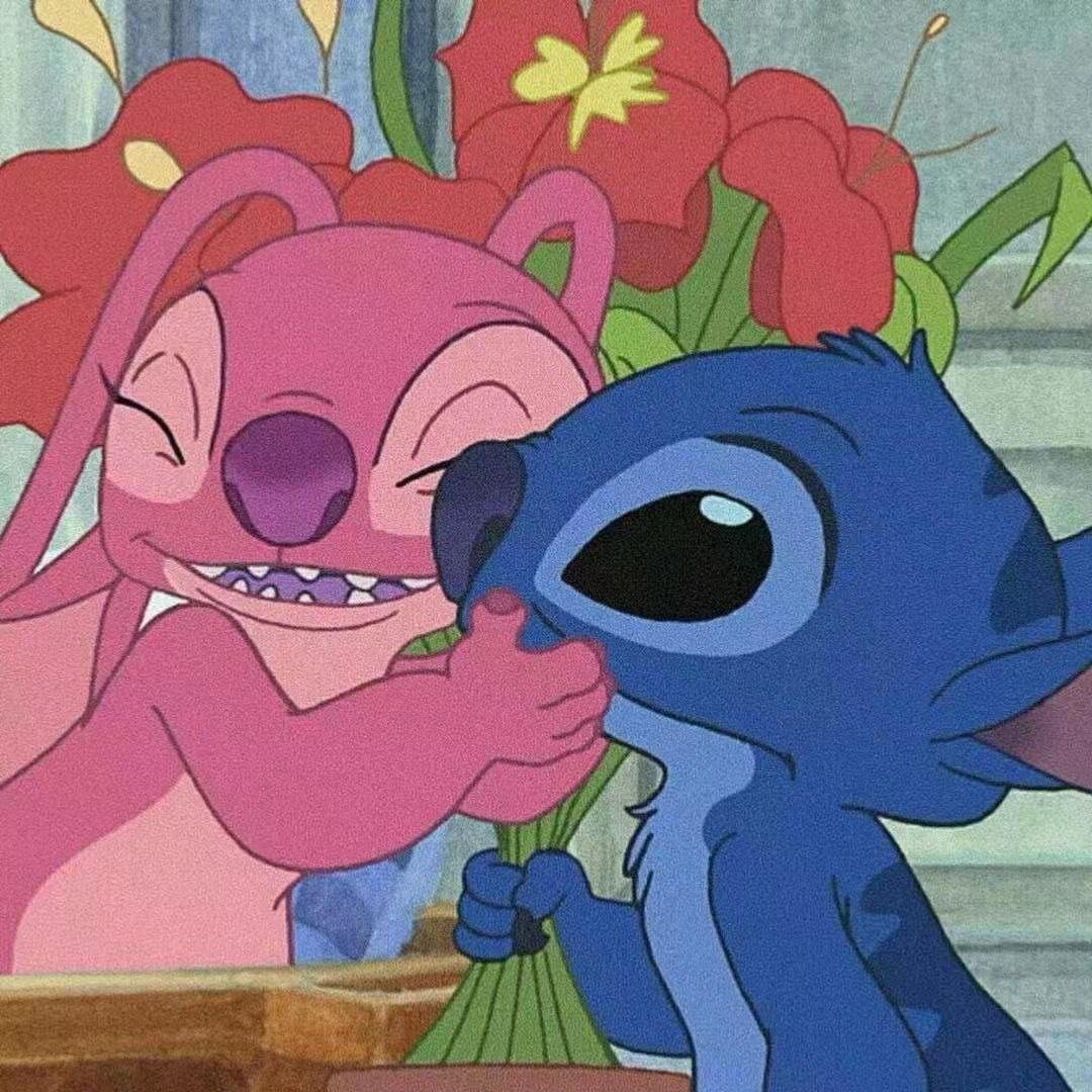 Розовый стич картинки