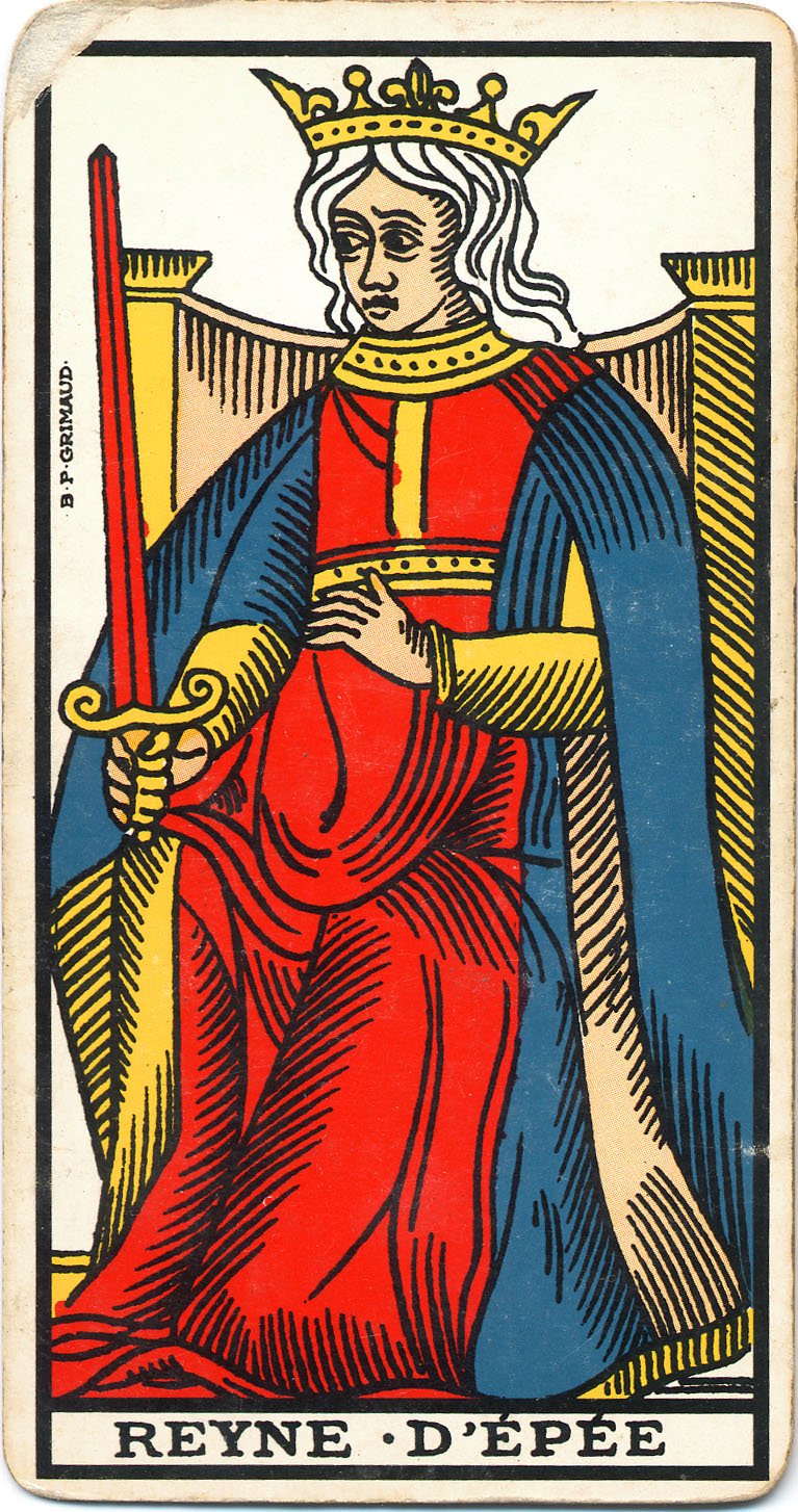 Король кубков Таро с мечом