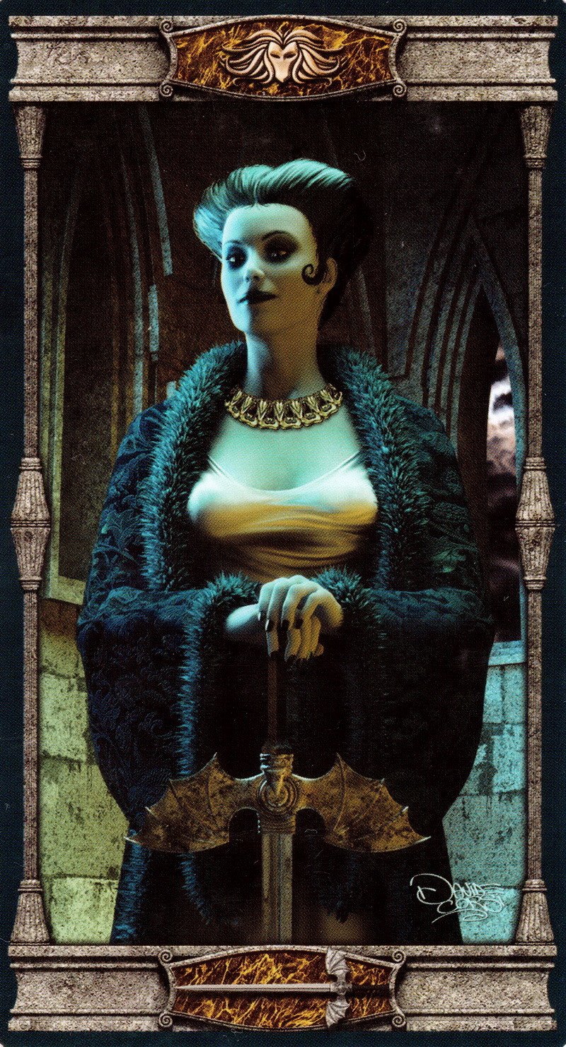 Королева мечей таро картинки