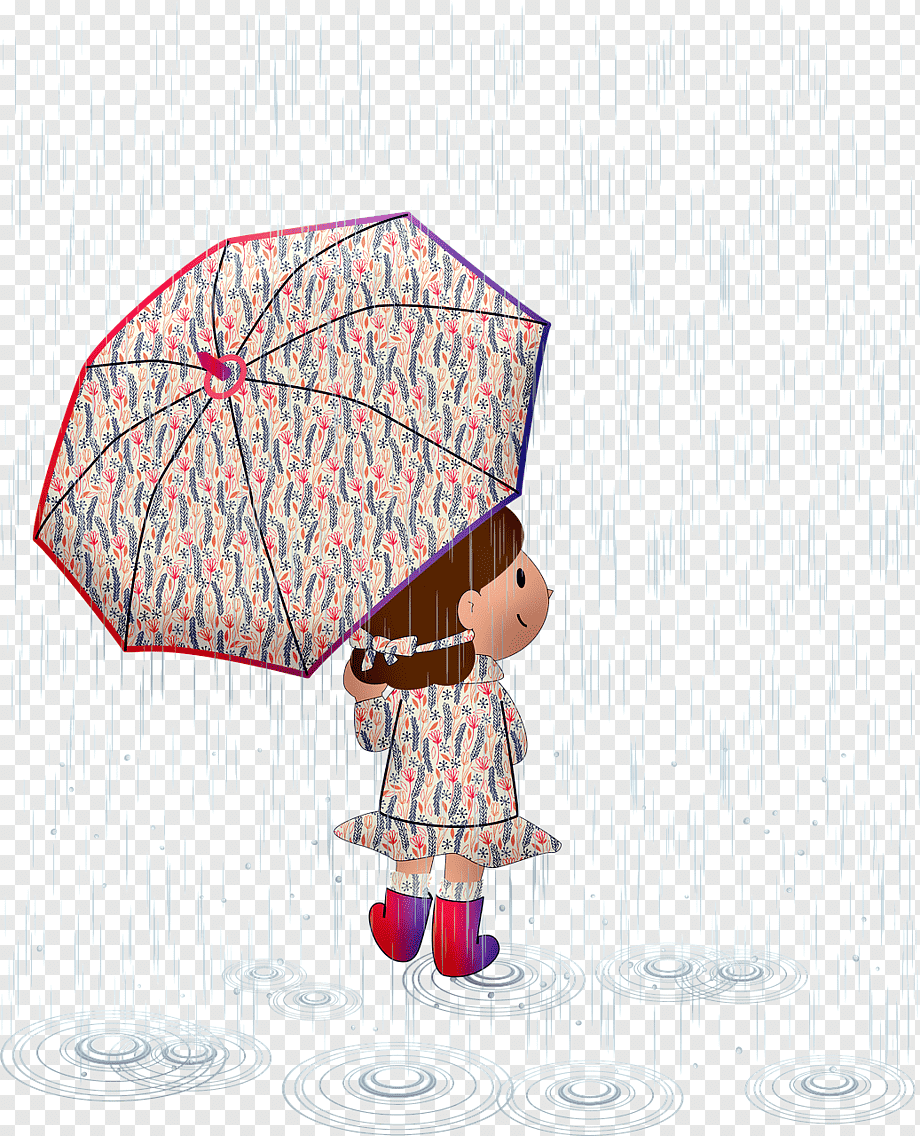 Девочка под зонтиком