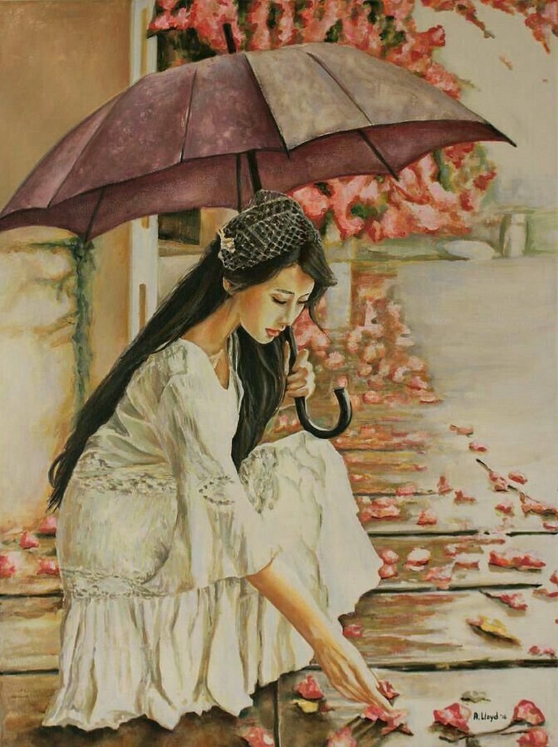 Зонт в живописи