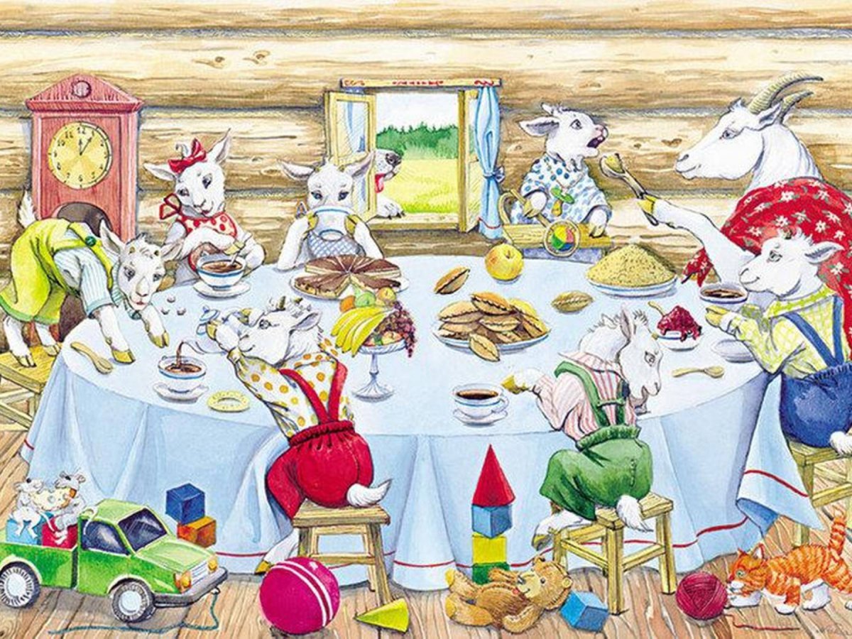 Коза козёл козлёнок