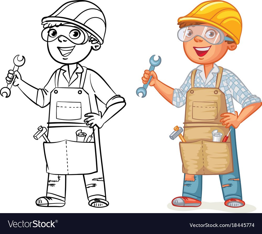 Форма строителя вектор