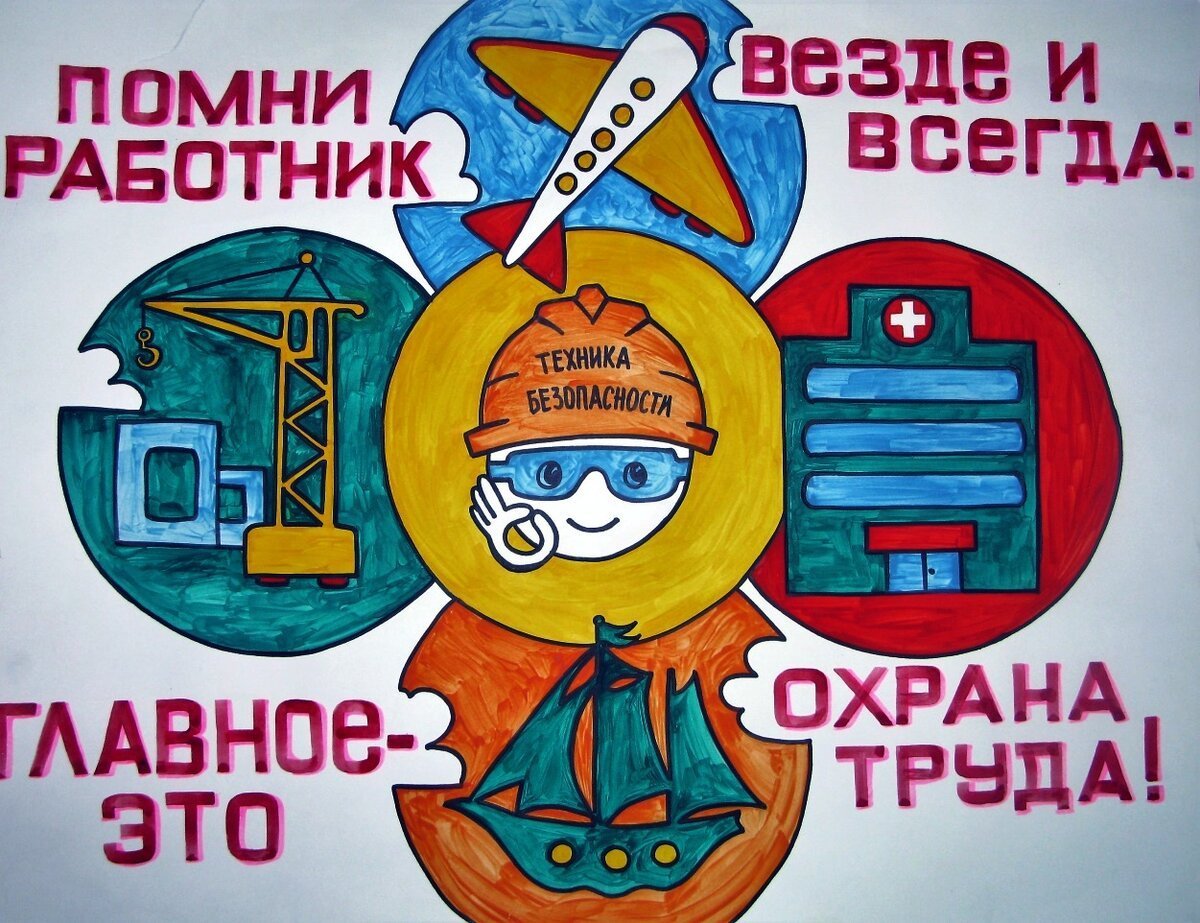 Плакат техника безопасности