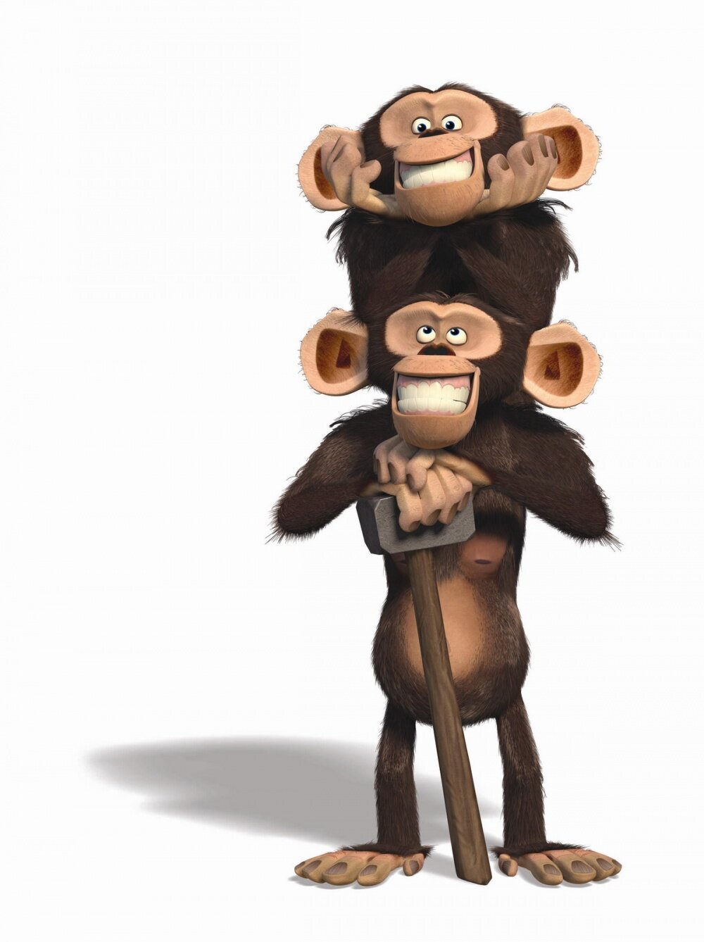 Шимпанзе Мейсон и Фил