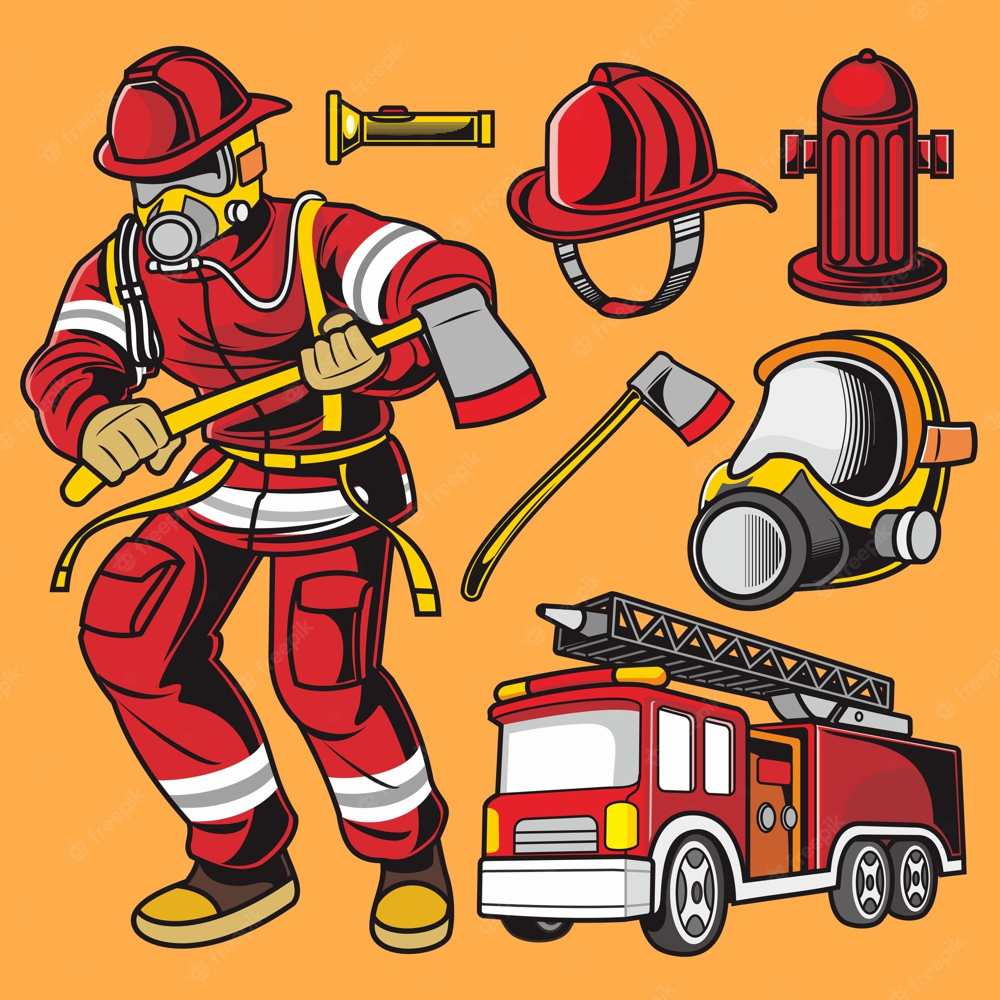 Плакат пожарного для детей. Для детей. Пожарные. Пожарник для детей. Атрибуты профессии пожарный. Пожарный рисунок.