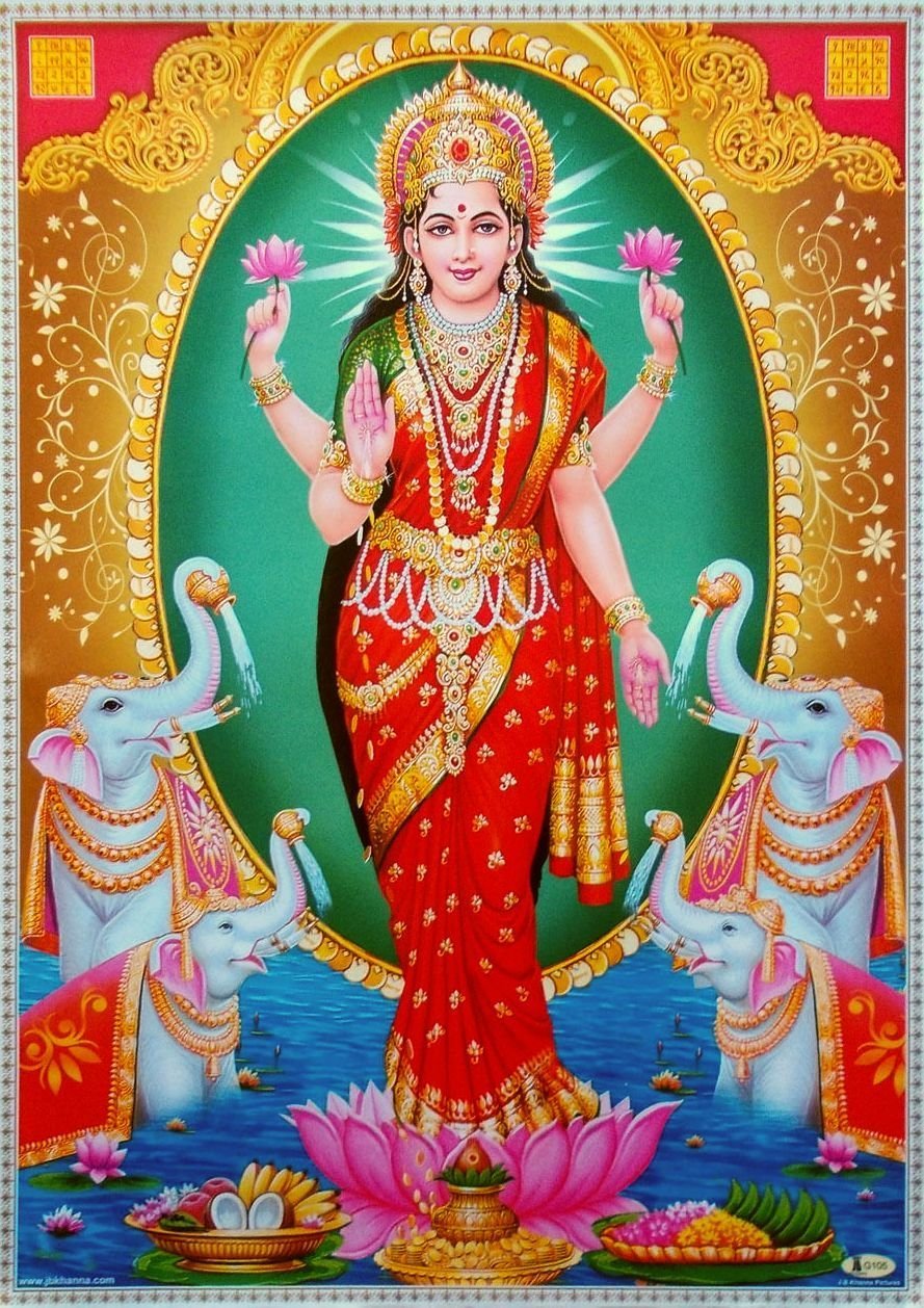 Индийские божества Лакшми
