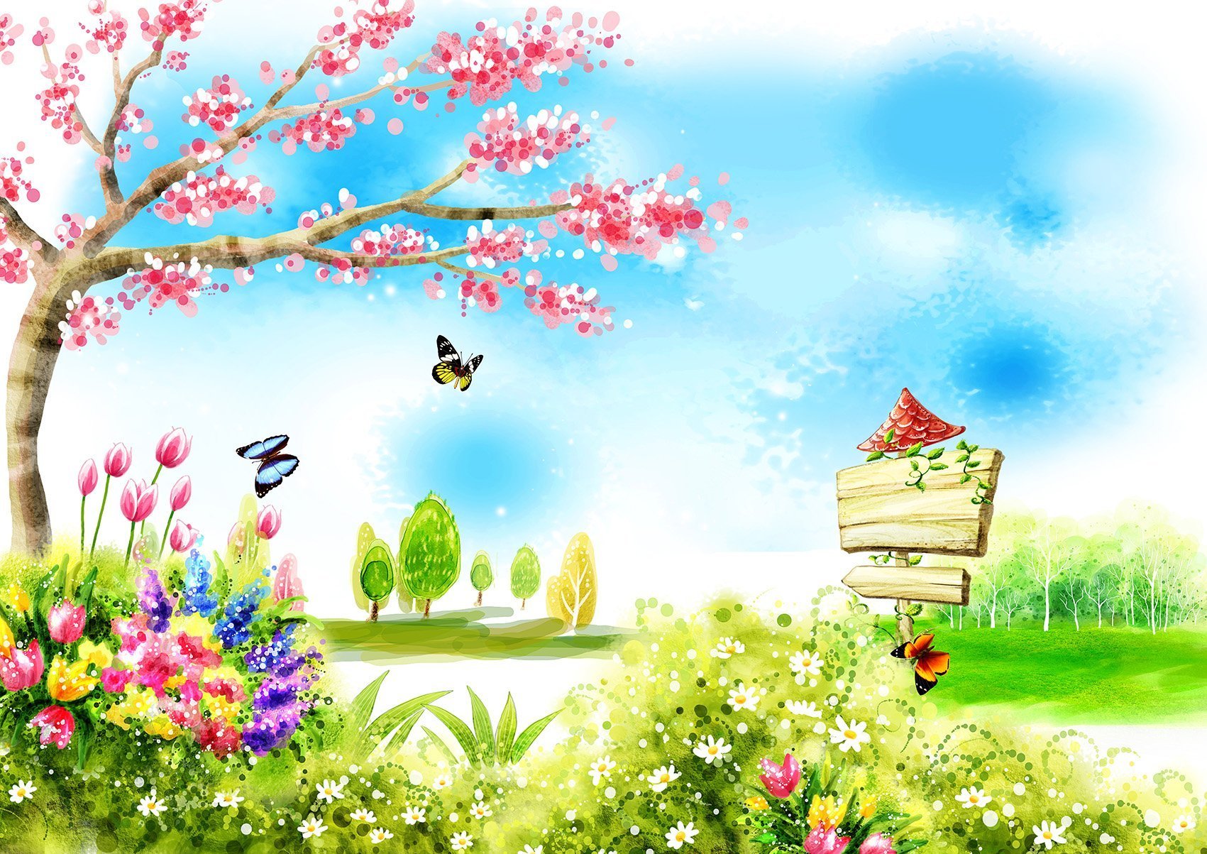 Баннер Весна для детского сада