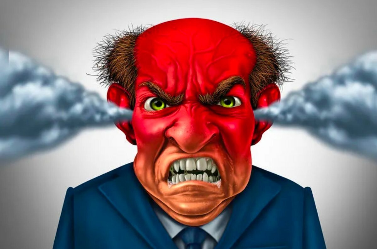 Человек в гневе