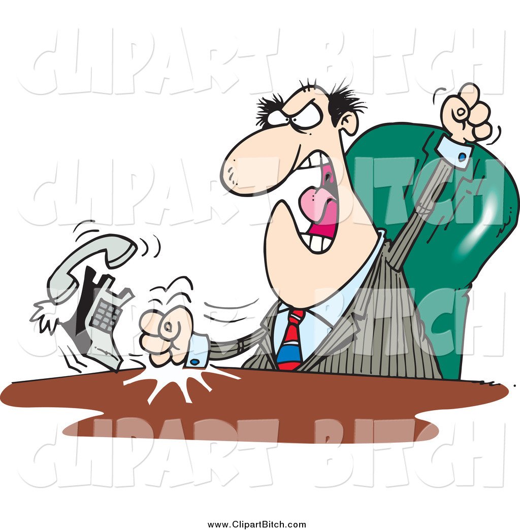 Карикатура начальник орет