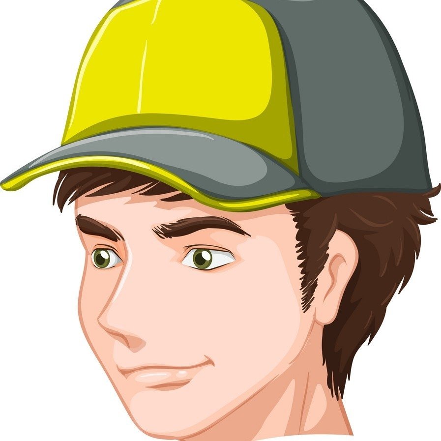 Нарисовать парня в кепке