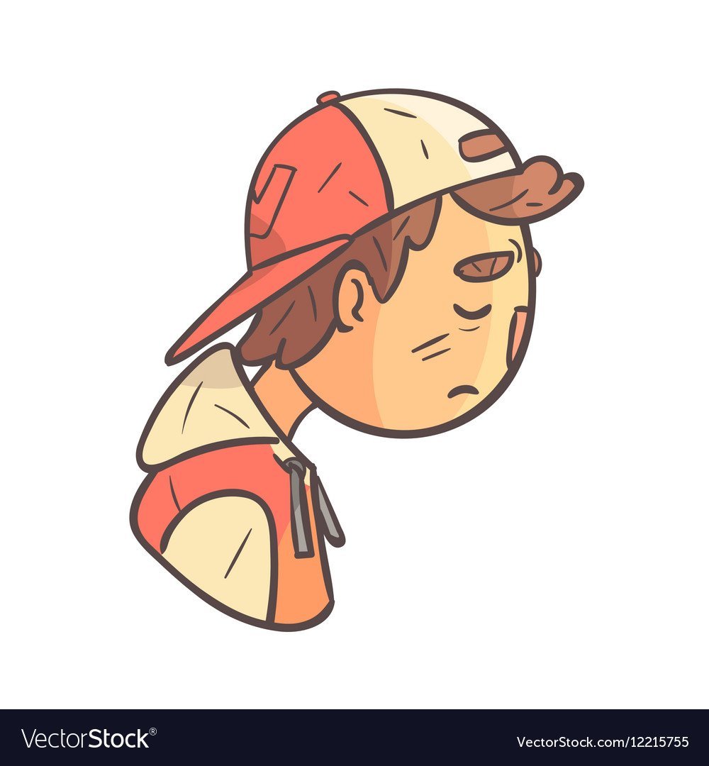 Мальчик в кепке мультяшный