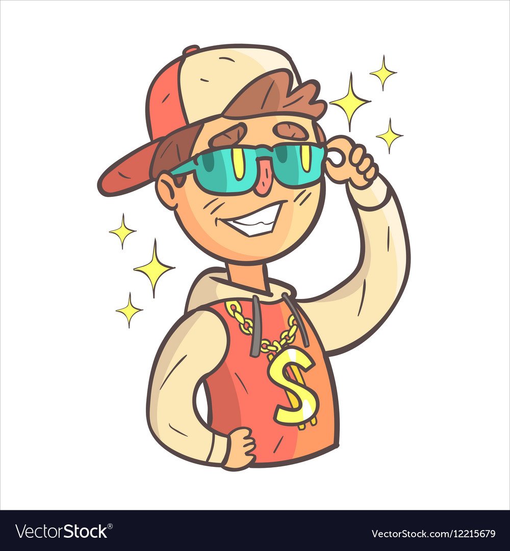 Мальчик в кепке мультяшный