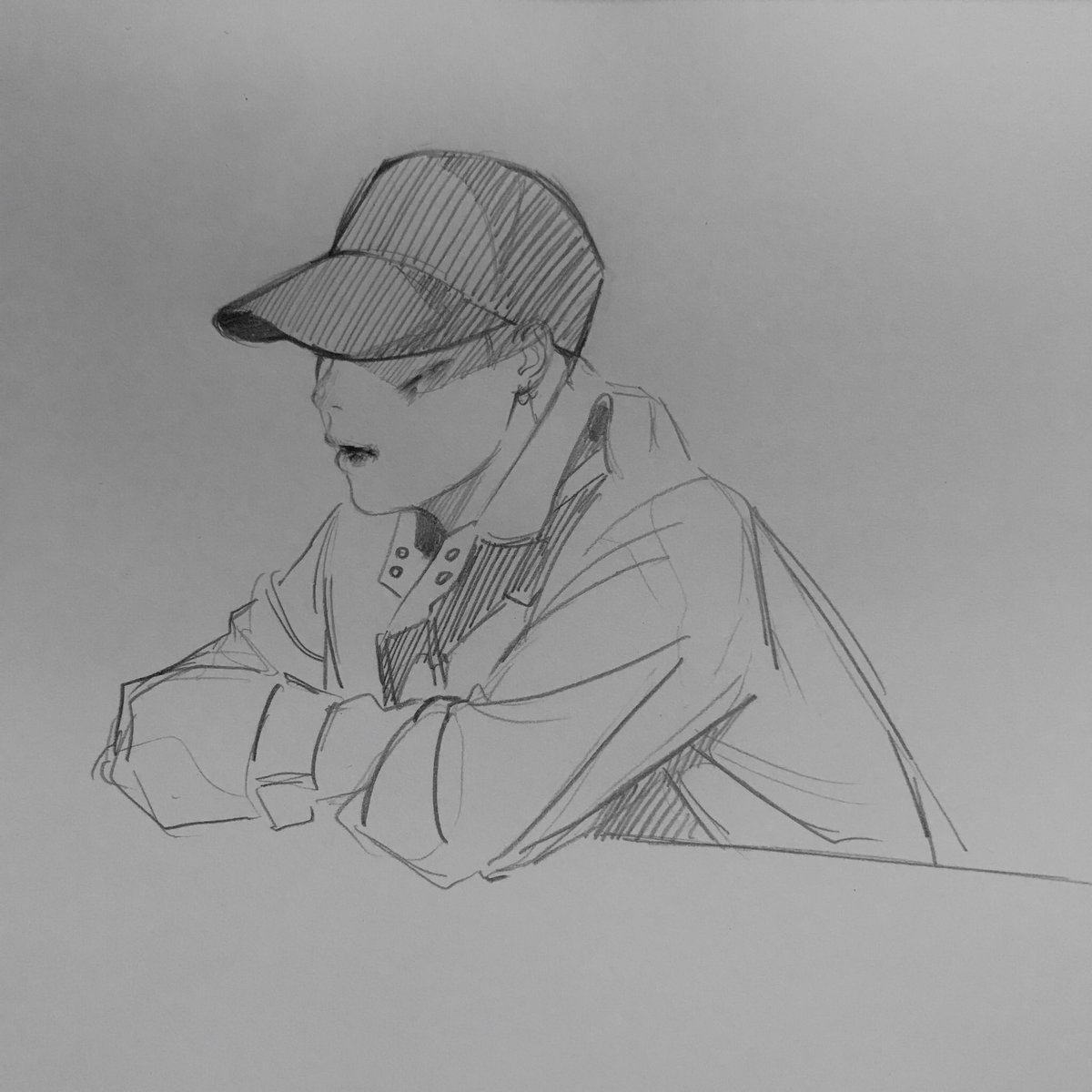 Рисунки BTS Agust Юнги