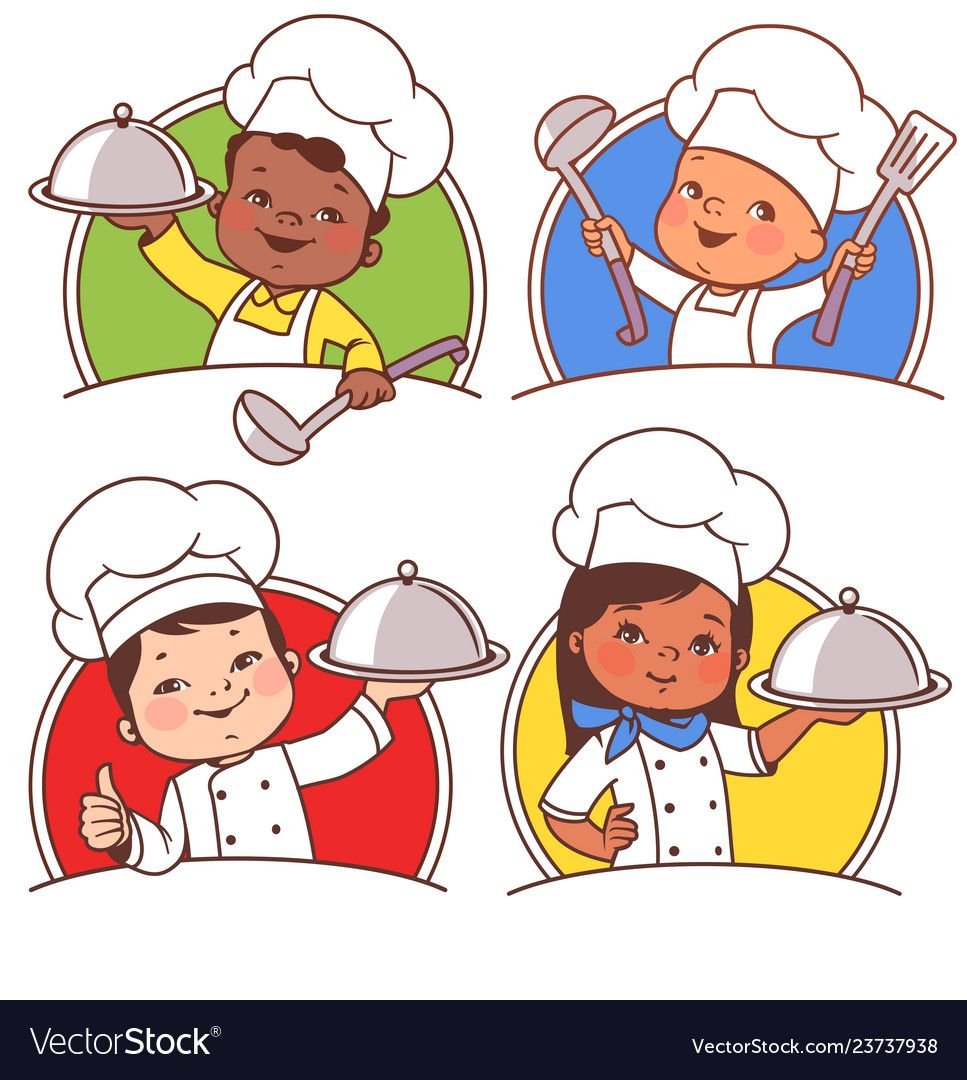 Мальчик и девочка поварята