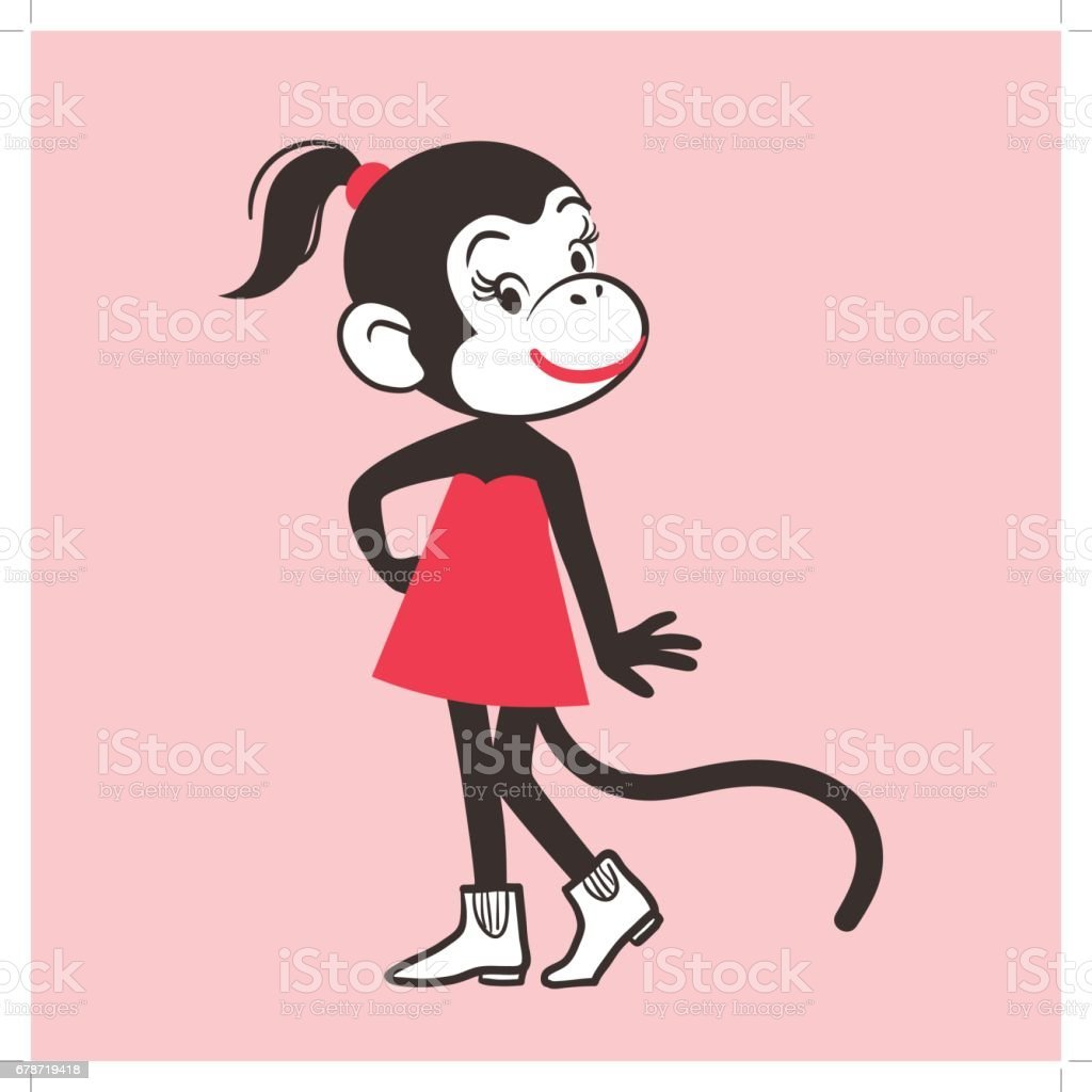 Обезьяна в платье