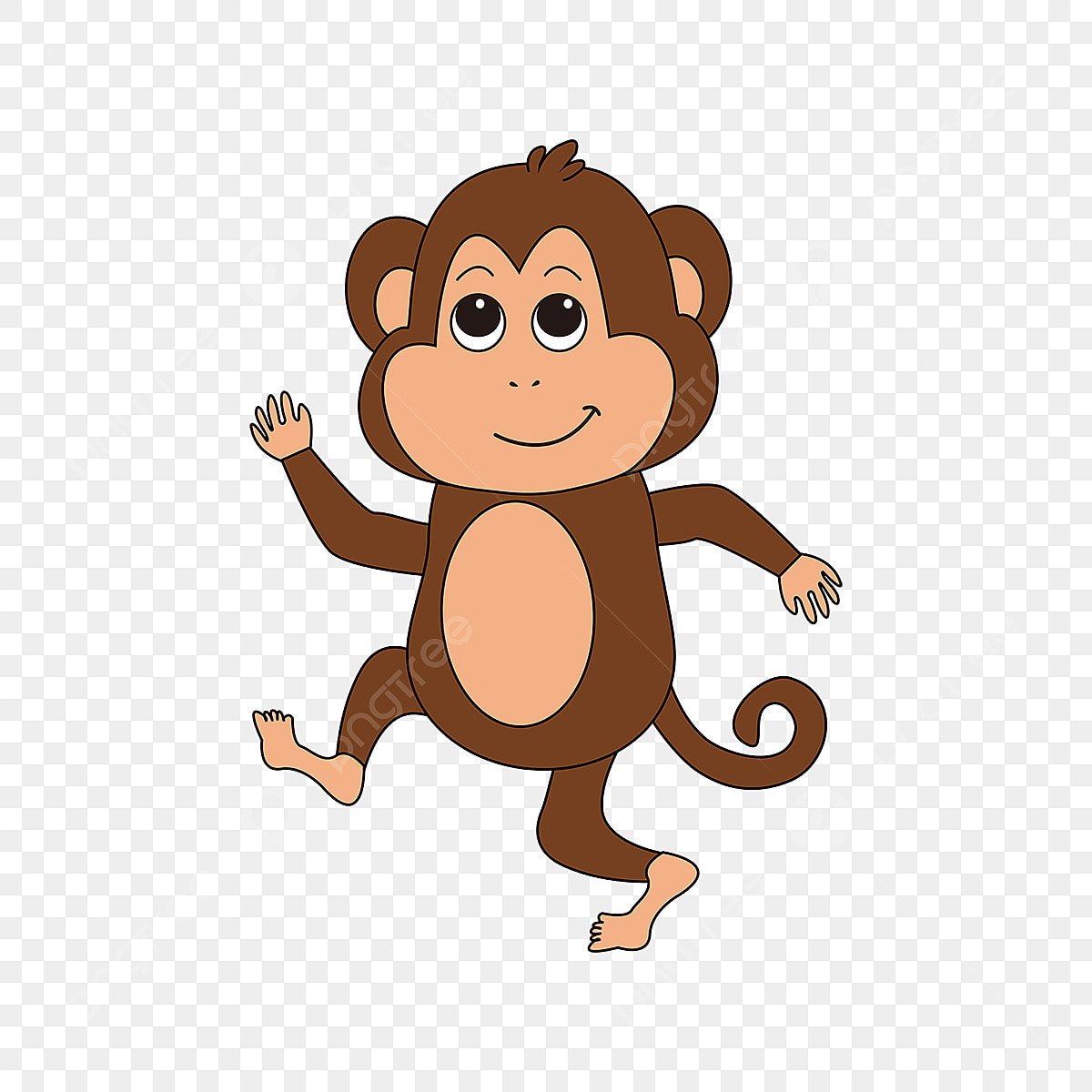 Обезьянка картинка для детей на прозрачном фоне