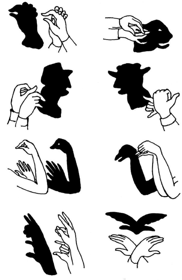 Театр теней руками для детей