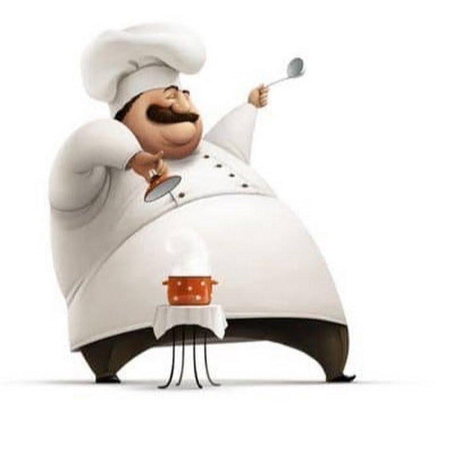 Смешной повар рисунок