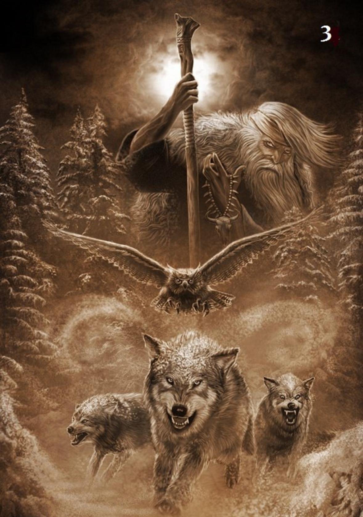 Велес Бог славян арт