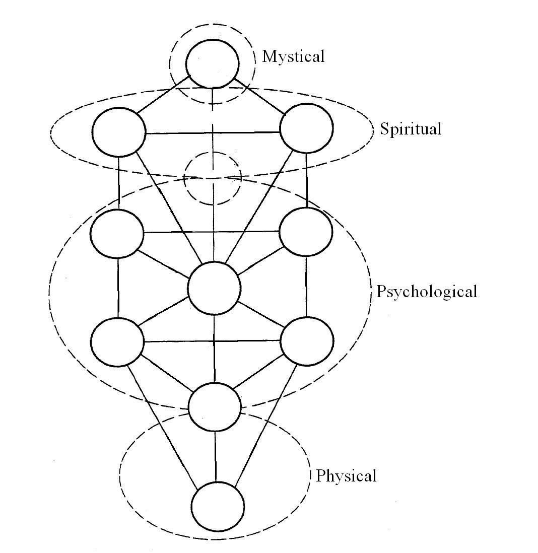 Проекция древа Сефирот на тело