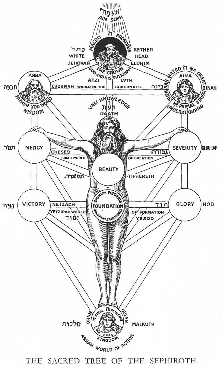 Древо Сефирот путь змеи