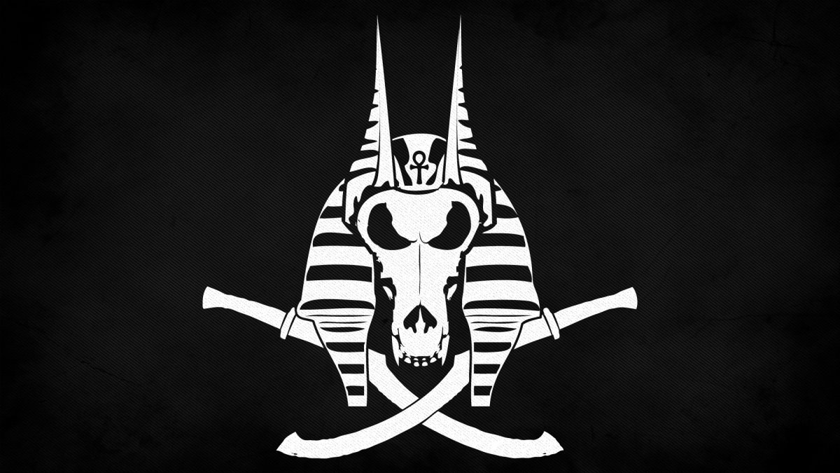 Анубис Египет флаг