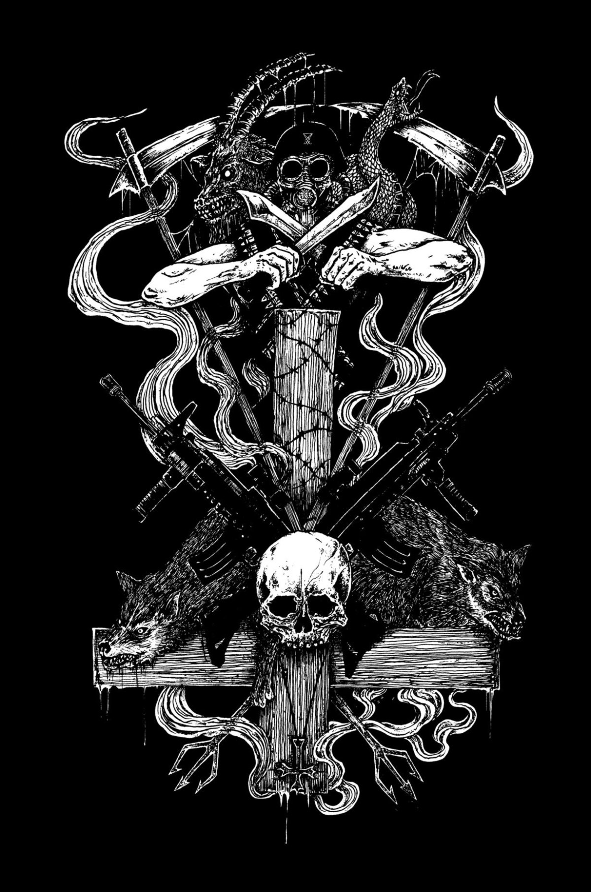 Заставки на телефон Black Metal