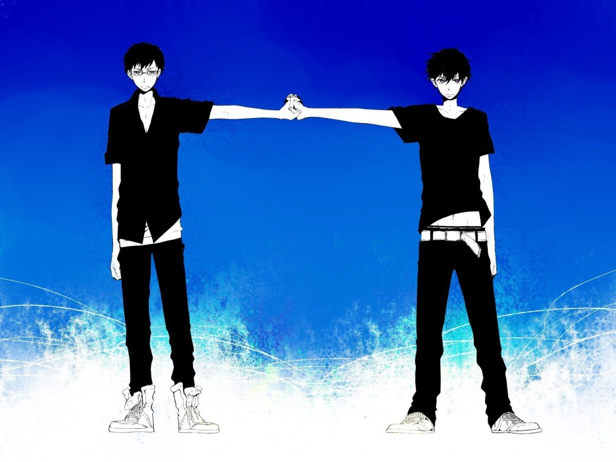 Парные обои в стиле аниме