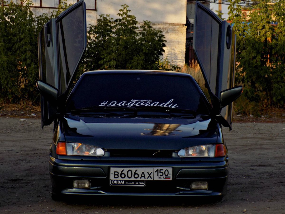 Лада 2114 черная пацанская