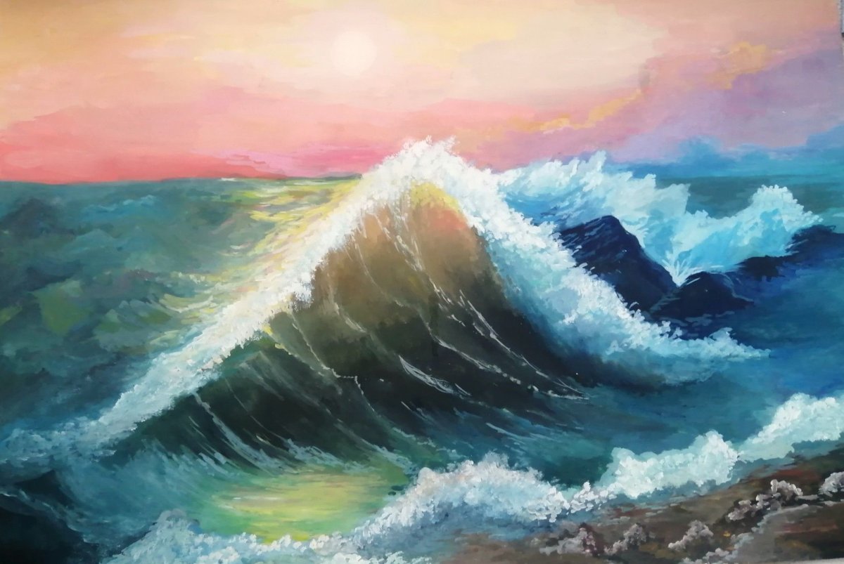 Айвазовский среди волн