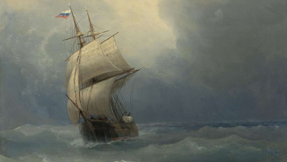 Иван Айвазовский, "буря на море"