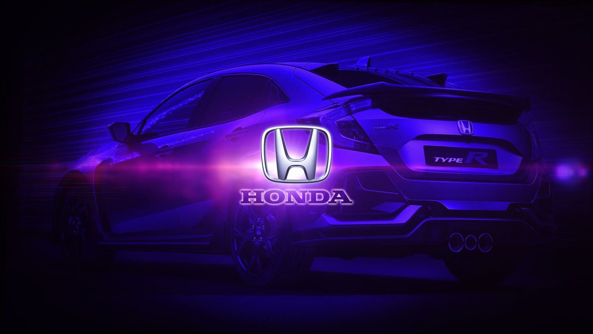 Honda Civic в неоне