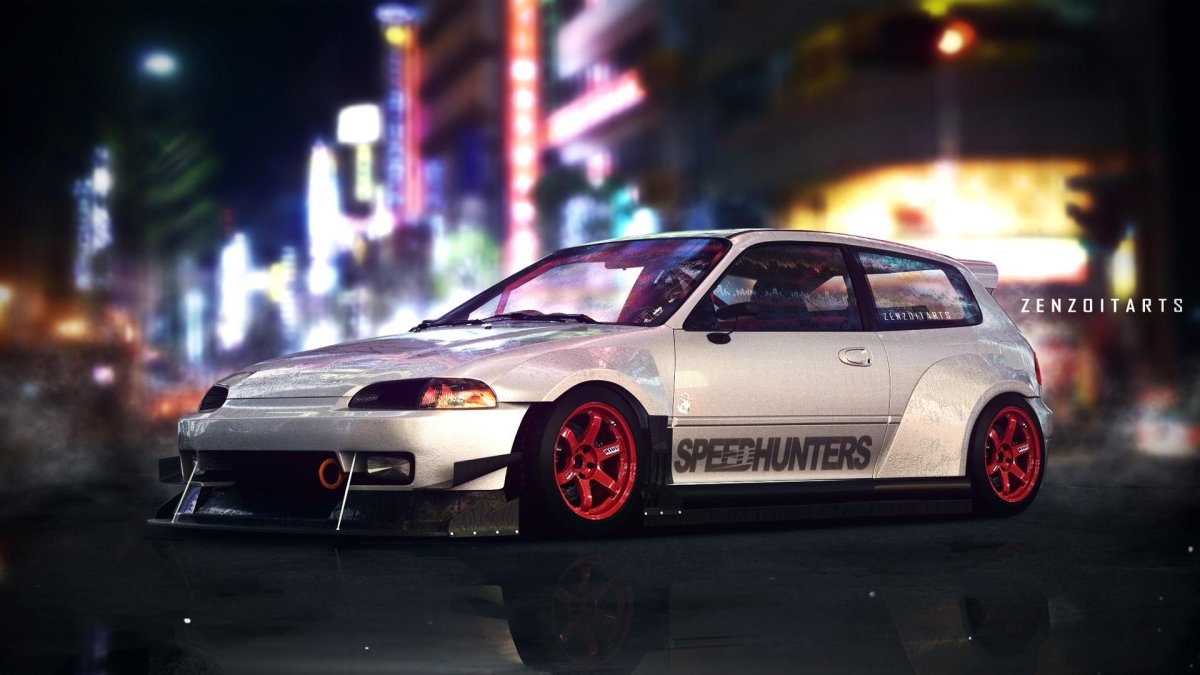 Honda Civic eg6 дрифт