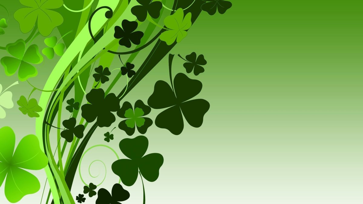 Четырехлистный Клевер с цветком клевера