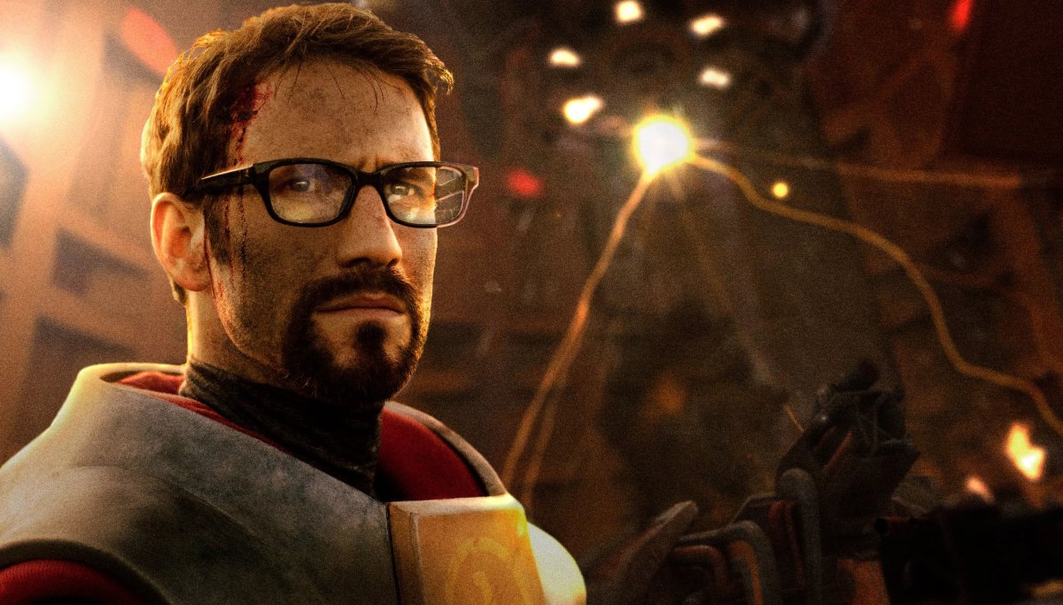 Гордон Фримен держит Азриэля