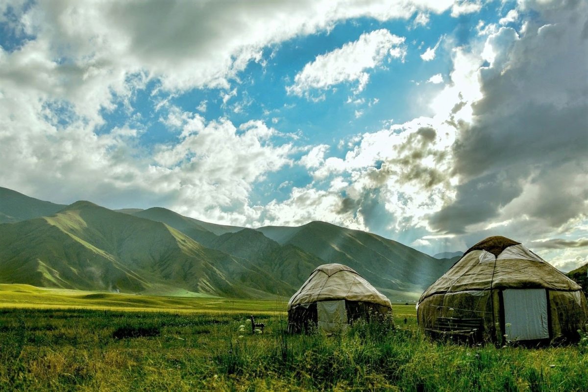 Казахстан степи юрта