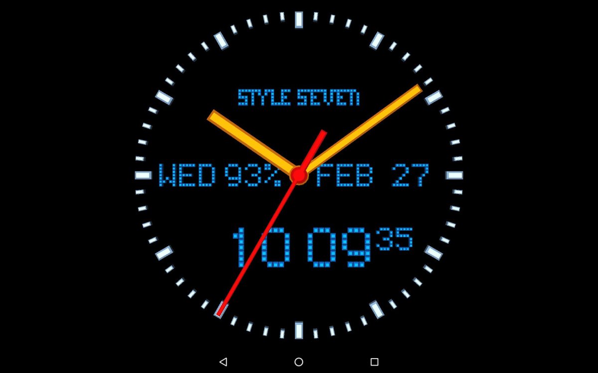 Скринсейвер цифровые часы