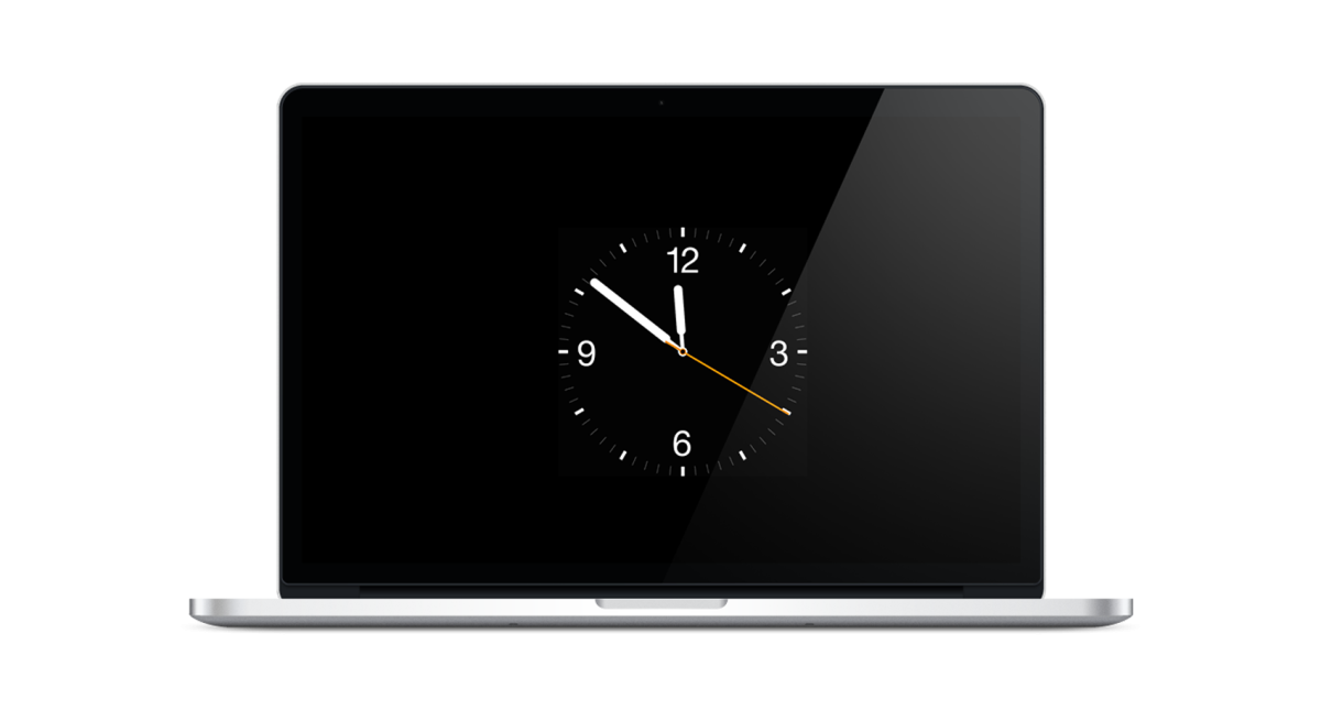 Скринсейвер цифровые часы