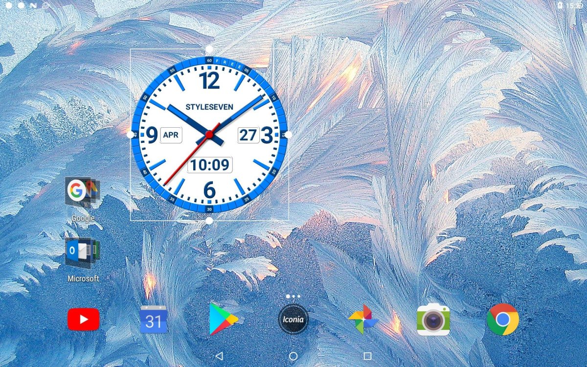 Обои аналоговые часы