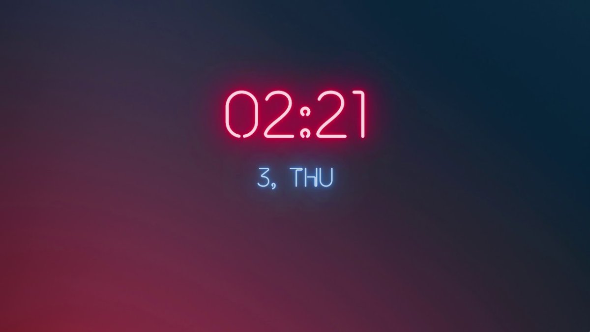 Перекидные часы на рабочий стол