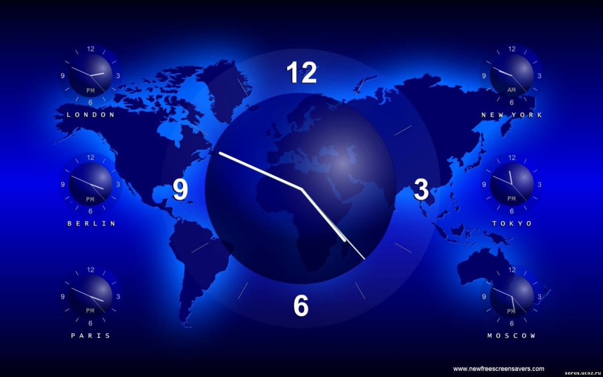 Хранитель экрана часы