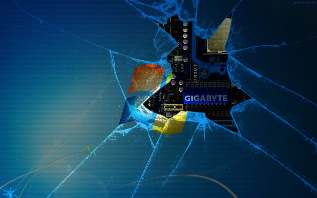 Разбитый монитор