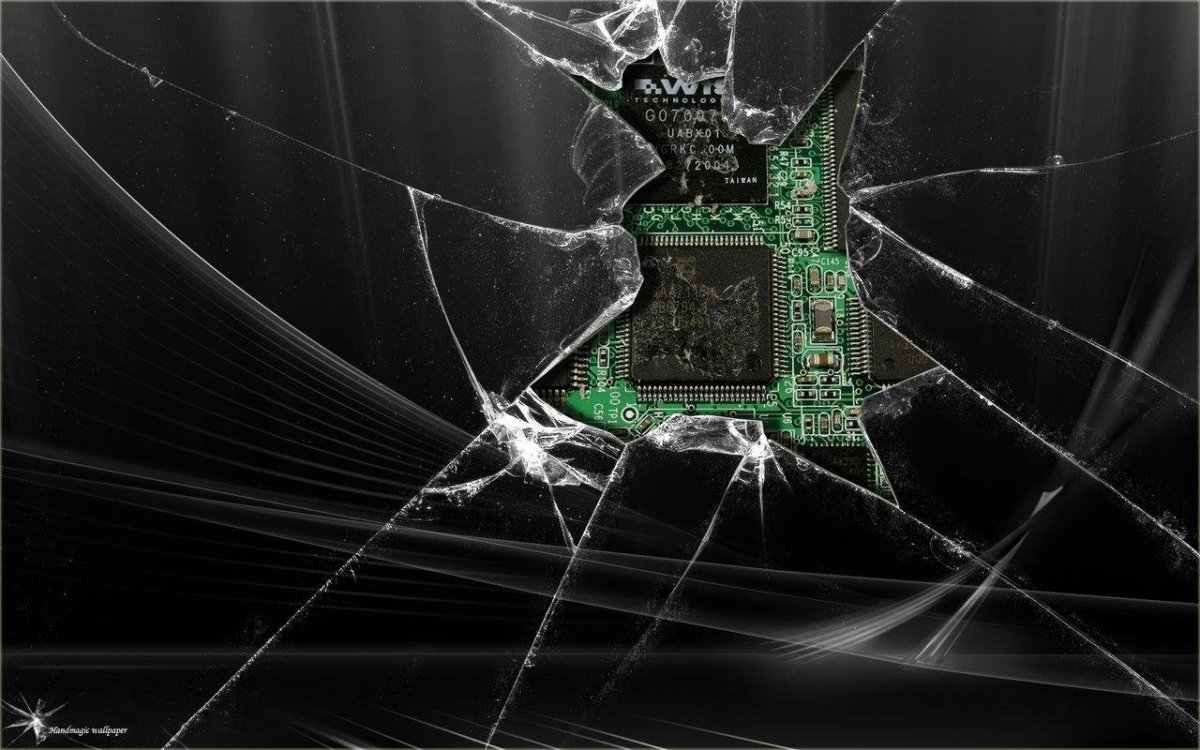 Разбитый экран виндовс 7